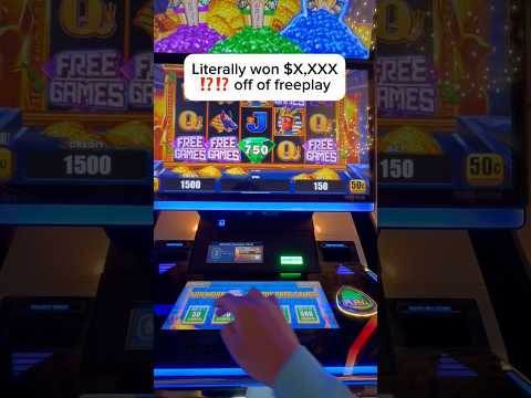 Crazy money all from FREE PLAY ‼️‼️ #casino #handpay #vegas #jackpot #betting #gambling #slotmachine